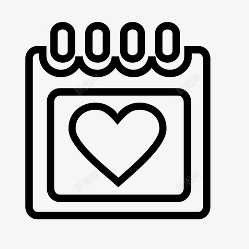 周年计划月图标svg_新图网 https://ixintu.com 假日 周年 情人节 日历 日期 月 爱 生日 计划