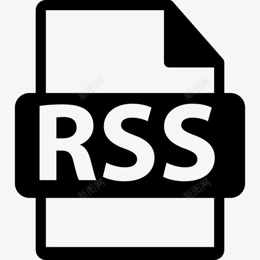 Rss文件格式符号界面文件格式文本图标svg_新图网 https://ixintu.com Rss文件格式符号 文件格式文本 界面