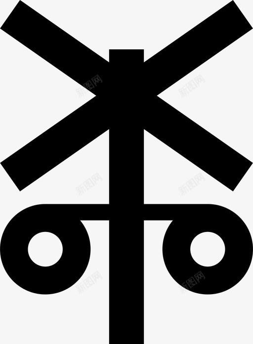 铁路道口危险安全标志火车图标svg_新图网 https://ixintu.com 危险 安全 标志 火车 铁路道口