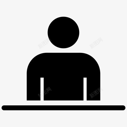 接待员女士用户图标svg_新图网 https://ixintu.com 人员 前台 员工 大堂 头像 女士 接待员 服务台 用户