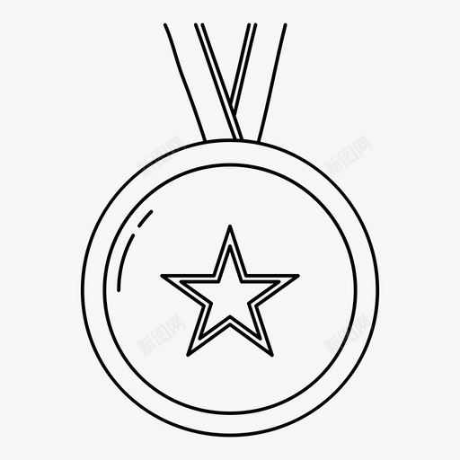 奖牌奖杯明星图标svg_新图网 https://ixintu.com 优胜者 冠军 参与 奖励 奖品 奖杯 奖牌 成就 明星 比赛