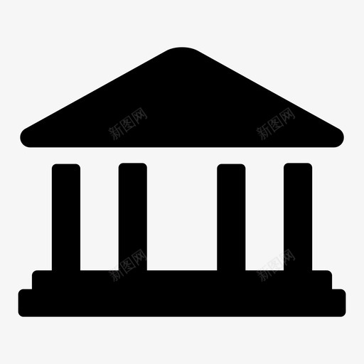 机构银行大楼图标svg_新图网 https://ixintu.com 区 博物馆 城镇 大楼 市政厅 政府 机构 监狱 银行
