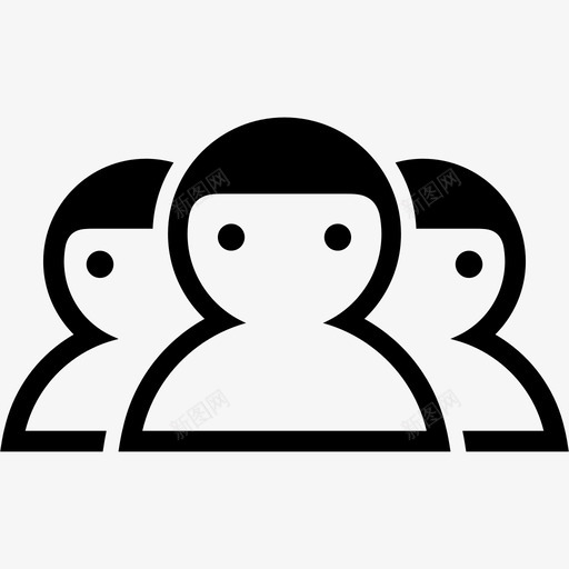 朋友在一起团队图标svg_新图网 https://ixintu.com 人 俱乐部 友谊 团队 在一起 成员 朋友 用户 组 跟随