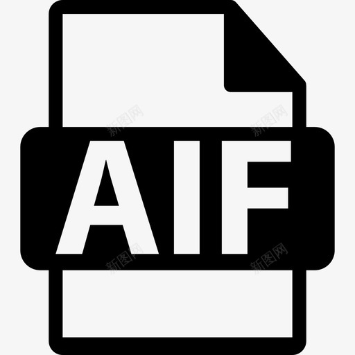 AIF文件符号接口文件格式文本图标svg_新图网 https://ixintu.com AIF文件符号 接口 文件格式文本