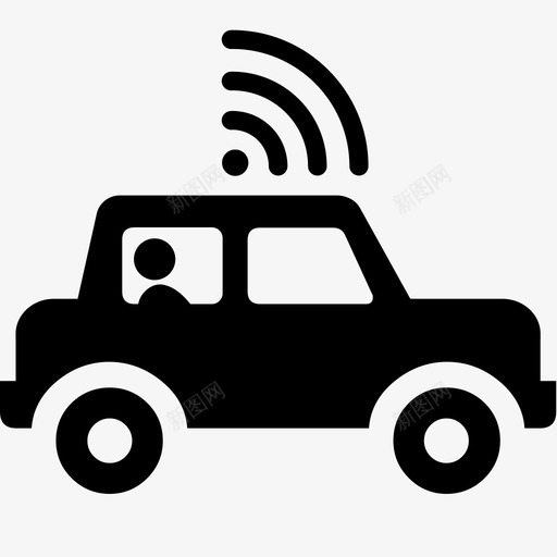 自动驾驶汽车道路机器人汽车图标svg_新图网 https://ixintu.com 交通 感官输入 技术 旅行 机器人汽车 自动驾驶汽车 跋涉 运输 速度限制 道路