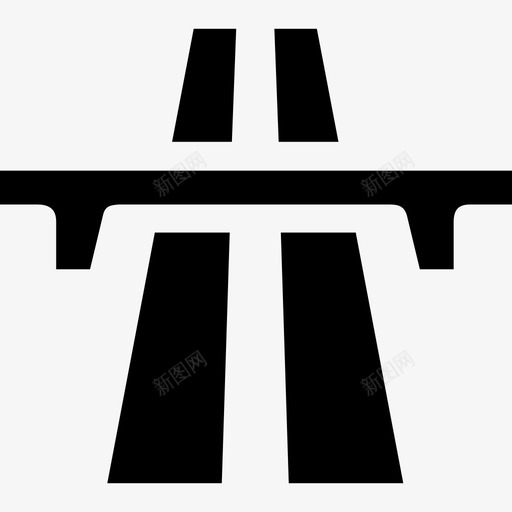 公路桥梁车道图标svg_新图网 https://ixintu.com 交通 公路 桥梁 街道 车道 道路 高速公路
