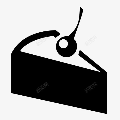 派糖切片图标svg_新图网 https://ixintu.com 切片 厨房 派 甜点 硬皮 糕点 糖 蛋糕 面包房 食物