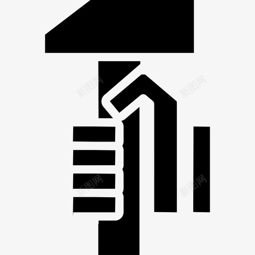 手握镐锤工具用具自己动手填塞图标svg_新图网 https://ixintu.com 工具用具 手握镐锤 自己动手填塞