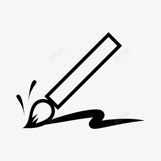 画笔艺术艺术用品图标svg_新图网 https://ixintu.com 书法 墨水 画笔 绘画 艺术 艺术品 艺术用品