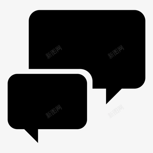 聊天拍照语音泡泡图标svg_新图网 https://ixintu.com 即时消息 对话 拍照 文本 聊天 讲话 语音泡泡 通信