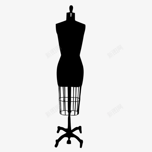 服装形式服装师图标svg_新图网 https://ixintu.com 时装 服装 服装形式 设计师 试衣 躯干