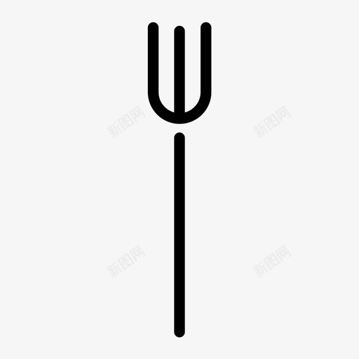 叉子吃的干草叉图标svg_新图网 https://ixintu.com 叉子 吃的 干草叉 银器 餐具