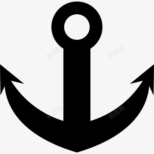 锚船航海图标svg_新图网 https://ixintu.com 水槽 海军 航海 船 重量 锚