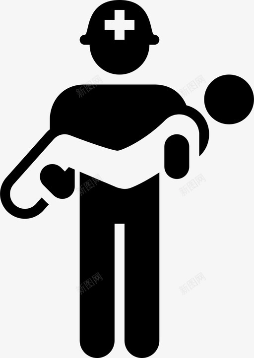 搜救队警人医院图标svg_新图网 https://ixintu.com 人 医 医生 城市防灾 急诊 搜救队 灾害 警 院