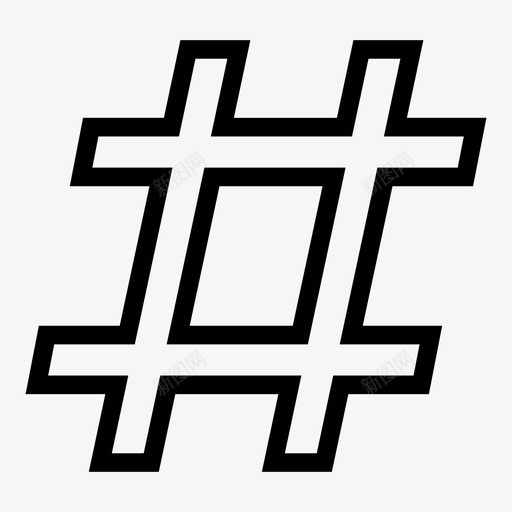 标签网格数字图标svg_新图网 https://ixintu.com 数字 标签 磅 网格