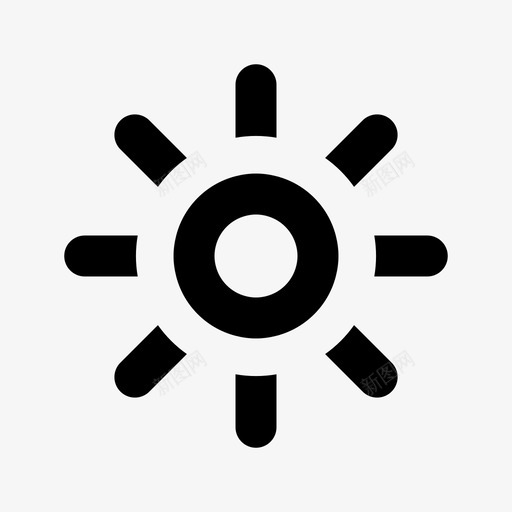 太阳明亮热图标svg_新图网 https://ixintu.com 光 天气 太阳 明亮 热