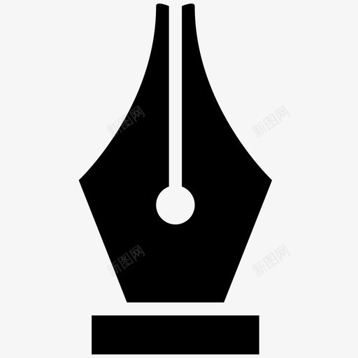 钢笔墨水线图标svg_新图网 https://ixintu.com 书写 墨水 线 记号 记号笔 钢笔