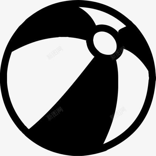 沙滩球好玩充气图标svg_新图网 https://ixintu.com 充气 好玩 沙滩球 玩具
