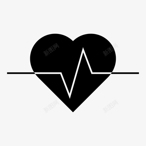 心跳健康医院图标svg_新图网 https://ixintu.com 健康 医疗 医院 心跳 生命 脉搏