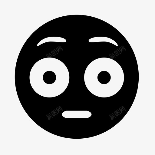 惊讶眼神表情图标svg_新图网 https://ixintu.com 恐惧 惊讶 眼神 表情 震惊