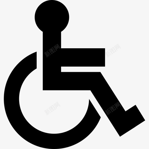 轮椅残疾人人图标svg_新图网 https://ixintu.com 人 残疾人 轮椅 轮椅使用者