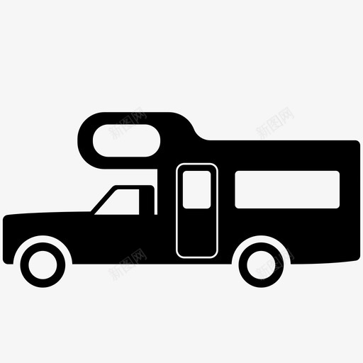 露营车露营公园道路房车图标svg_新图网 https://ixintu.com 公园 度假 房车 旅行 睡眠 道路 露营 露营车