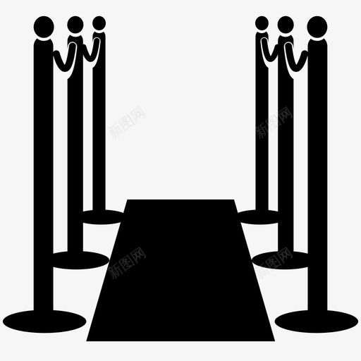 红地毯颁奖典礼绳索图标svg_新图网 https://ixintu.com 剧院 支柱 红地毯 绳索 颁奖典礼