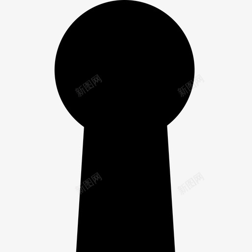 钥匙孔门秘密开锁图标svg_新图网 https://ixintu.com 开锁 秘密 钥匙孔 门