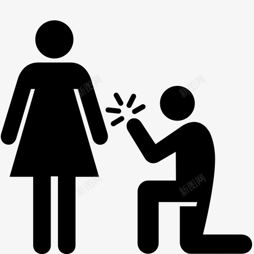 求婚誓言浪漫戒指承诺图标svg_新图网 https://ixintu.com 契约 戒指 承诺 求婚 浪漫 爱情 献祭 誓言