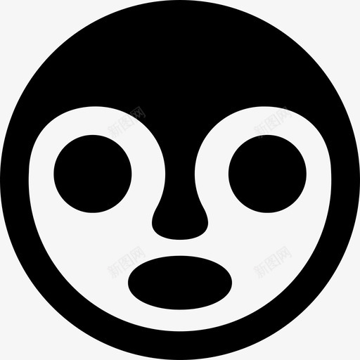 脸头像人侧面惊喜图标svg_新图网 https://ixintu.com 人 侧面 头像 惊喜 脸