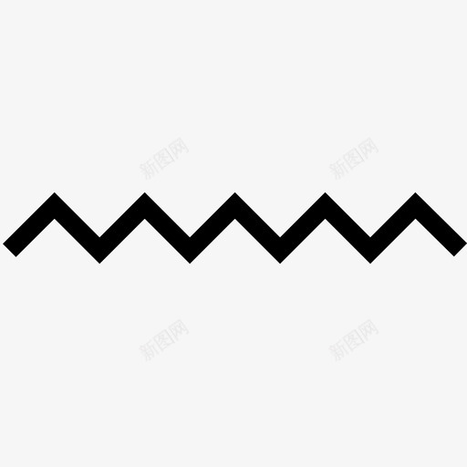 锯齿形几何形形状图标svg_新图网 https://ixintu.com 几何形 形状 针迹 锯齿形