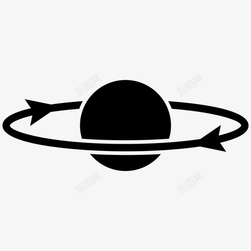 轨道物理行星图标svg_新图网 https://ixintu.com 物理 科学 空间 行星 轨道 速度