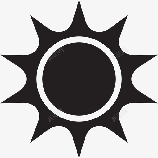 太阳天气预报炎热图标svg_新图网 https://ixintu.com 夏季 天气 天气预报 天空 太阳 温暖 炎热 自然