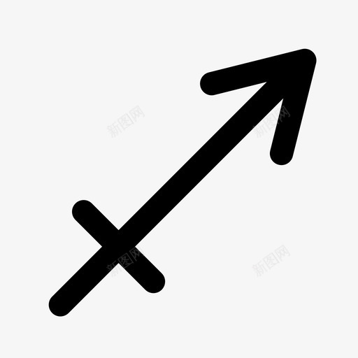 射手座占星术星座图标svg_新图网 https://ixintu.com 占星术 射手座 星座