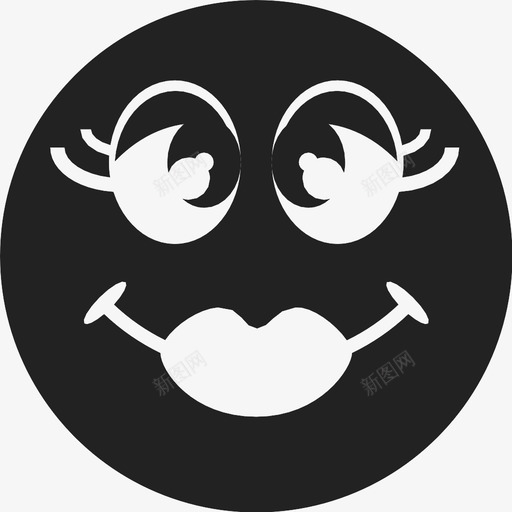 快乐脸红脸图标svg_新图网 https://ixintu.com 嘴唇 女人 女孩 微笑 快乐 恋爱 欲望 脸 脸红