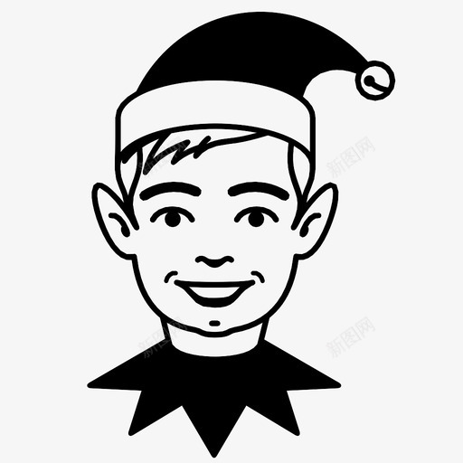 精灵男孩圣诞节图标svg_新图网 https://ixintu.com 北极 圣诞老人 圣诞节 帽子 服装 玩具 男孩 精灵