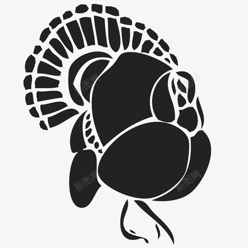 火鸡肉假日图标svg_新图网 https://ixintu.com 仪式 假日 农场 圣诞节 宴会 家禽 火鸡 肉 谷仓 鸟 鸡肉
