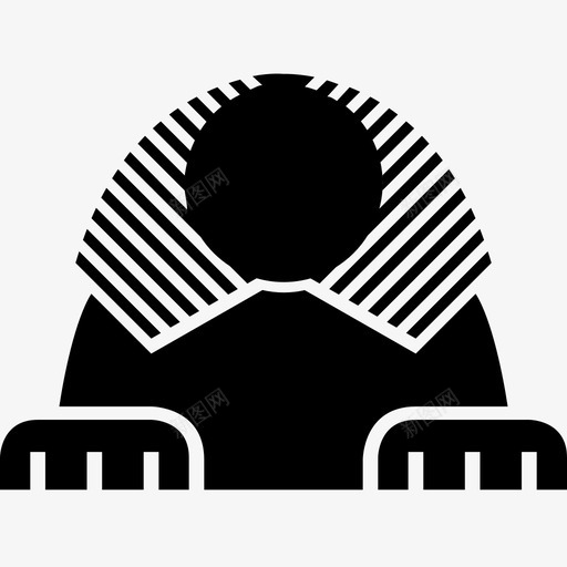 狮身人面像埃及人金字塔图标svg_新图网 https://ixintu.com 埃及人 狮身人面像 金字塔 雕像