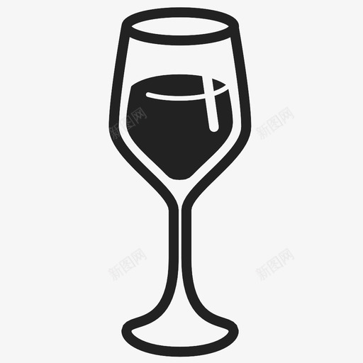 葡萄酒红酒酒杯图标svg_新图网 https://ixintu.com 品酒 满 红酒 葡萄酒 酒杯 酒精 饮料