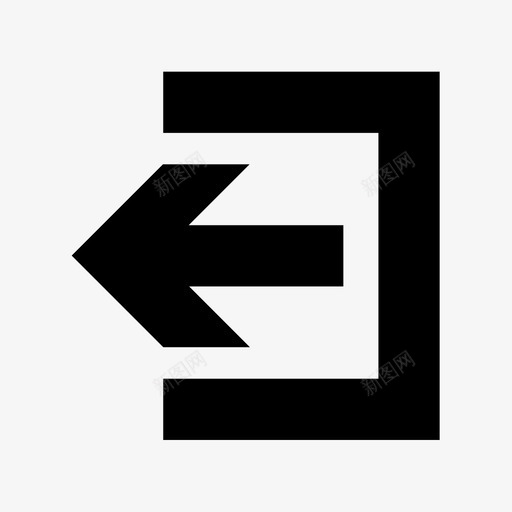 发件箱箭头退出图标svg_新图网 https://ixintu.com 发件箱 注销 箭头 退出