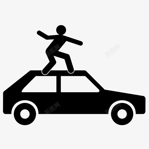 摩托冲浪汽车人图标svg_新图网 https://ixintu.com 人 摩托冲浪 汽车 车辆 运动