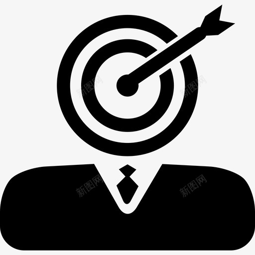 有飞镖和镖头的商人策略图标svg_新图网 https://ixintu.com 有飞镖和镖头的商人 策略