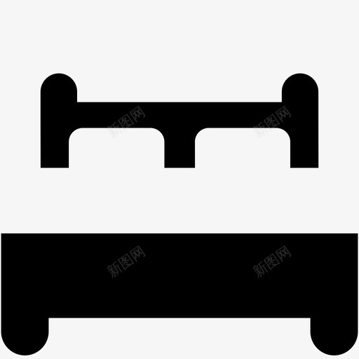 床睡眠时间rnr图标svg_新图网 https://ixintu.com rnr 休息和放松 夜间 家具 床 房地产 晚安 睡眠时间