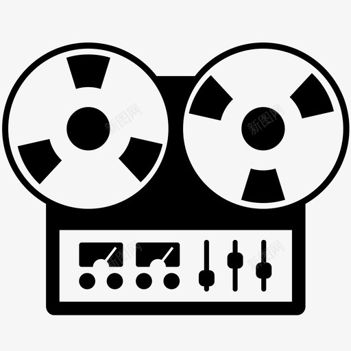 一卷接一卷音频电影院图标svg_新图网 https://ixintu.com 一卷接一卷 电影 电影院 磁带 视频 音频