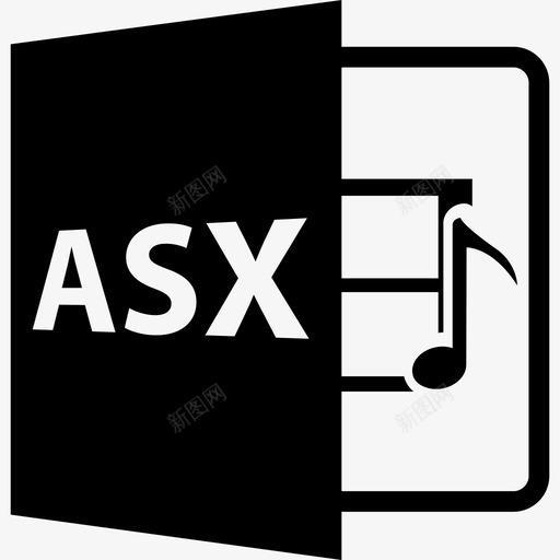 Asx文件格式符号接口文件格式样式图标svg_新图网 https://ixintu.com Asx文件格式符号 接口 文件格式样式