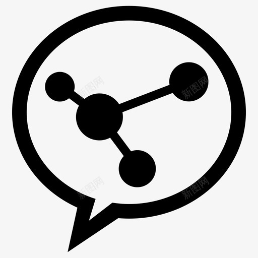 社交网络社区社区建设图标svg_新图网 https://ixintu.com 社交图 社交网络 社区 社区建设 社区管理 语音泡沫 连接