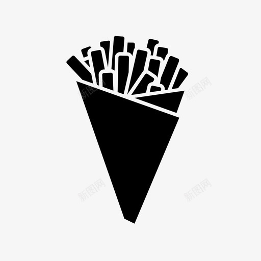 炸薯条吃食物图标svg_新图网 https://ixintu.com 吃 小吃 炸薯条 食物 餐厅