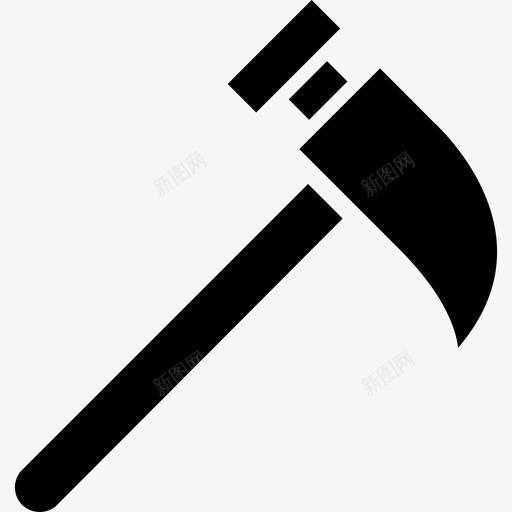 锤子用点轮廓侧视工具和器具自己动手填图标svg_新图网 https://ixintu.com 工具和器具 自己动手填 锤子用点轮廓侧视