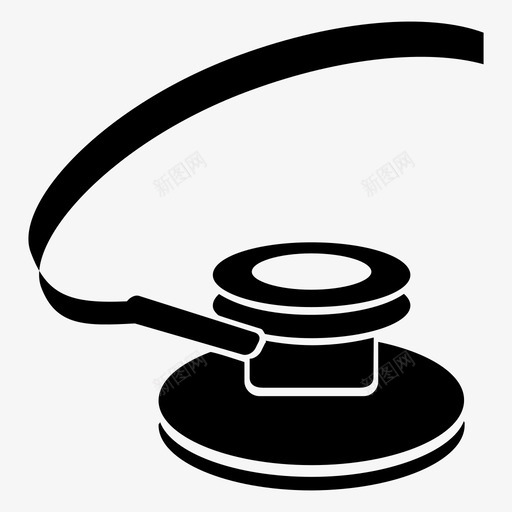 听诊器专业物体图标svg_新图网 https://ixintu.com 专业 仪器 健康 医生 医疗 听诊器 工具 心脏 心跳 物体