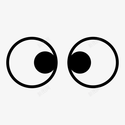 眼睛卡通斜眼图标svg_新图网 https://ixintu.com 卡通 斜眼 滑稽 看到了吗 眼睛 谷歌眼睛